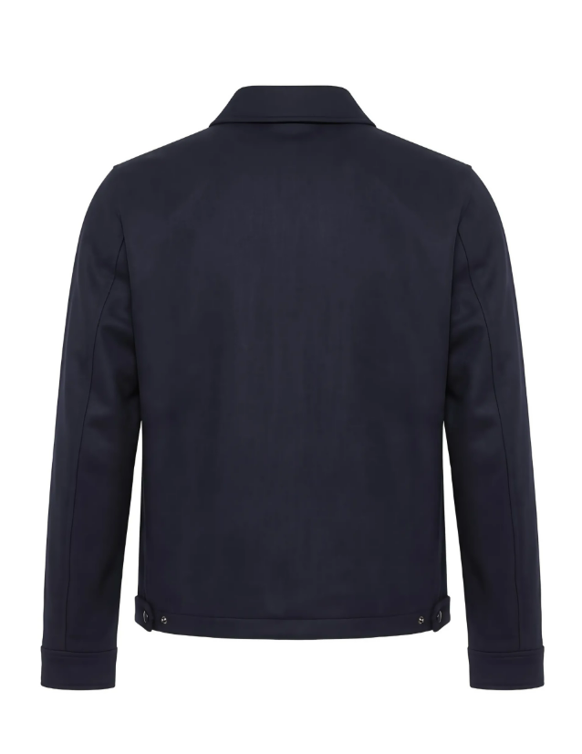 ZIP-UP COLLARED SHIRT JACKET