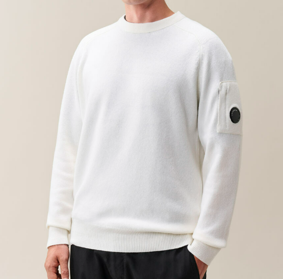 Lambswool Lens Crewneck Sweater
