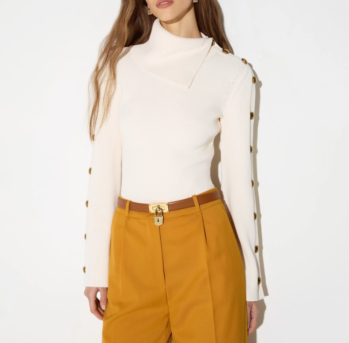 PULLOVER CON BOTTONI GIOIELLO