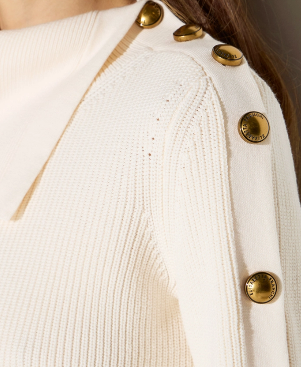 PULLOVER CON BOTTONI GIOIELLO