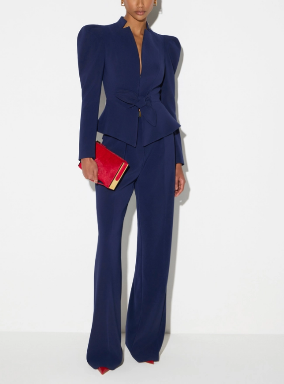 CREPE PANTS WITH BELT
