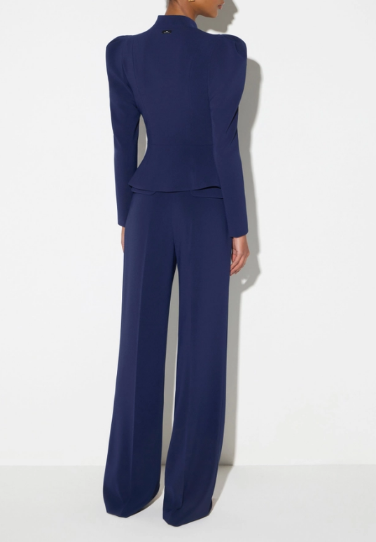 CREPE PANTS WITH BELT