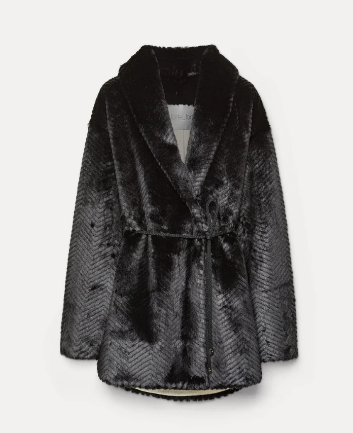 FAUX FUR COAT<BR/>