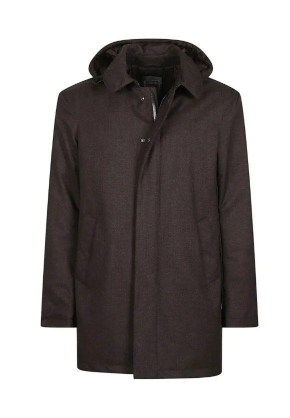 WOVEN HALF COAT