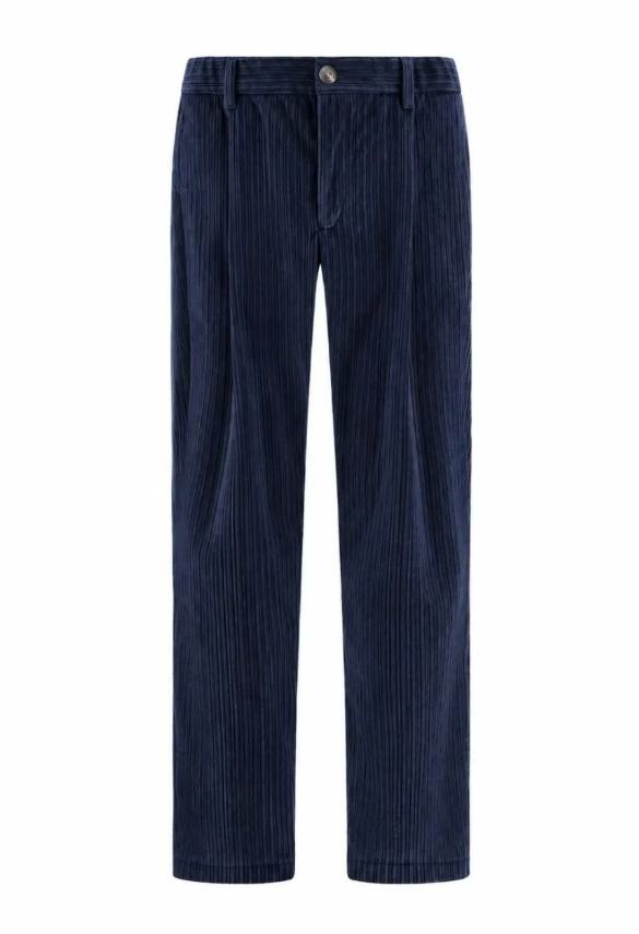 PLEATED CORDUROY TROUSERS