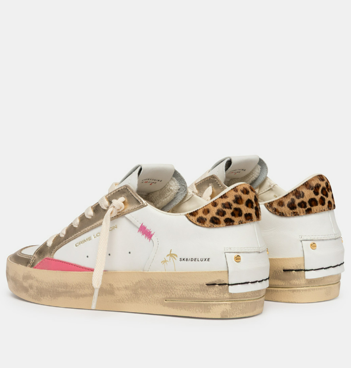 SK8 DELUXE WEDGE GOLD ANIMALIER