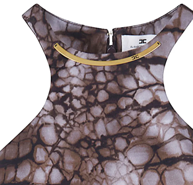 ANIMAL-PRINT MIDI DRESS
