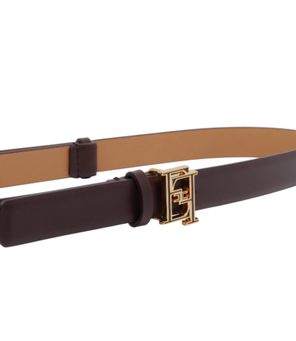 BELT WITH LOGO BUCKLE