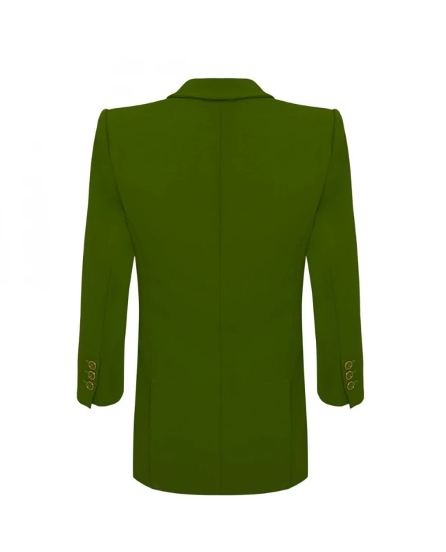 JACKET IN DOUBLE LAYER STRETCH CREPE