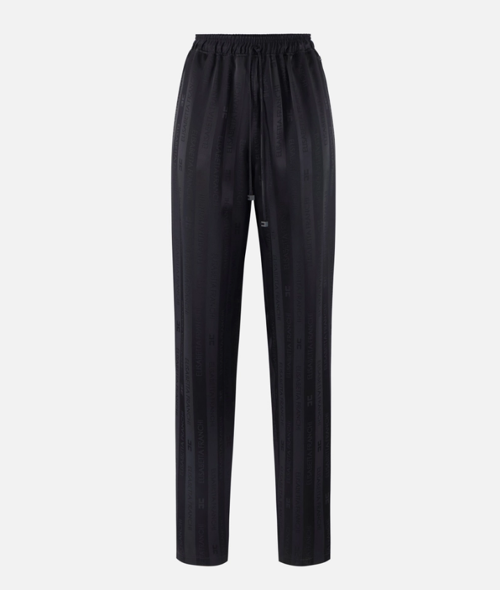 JACQUARD STRIPED TROUSERS