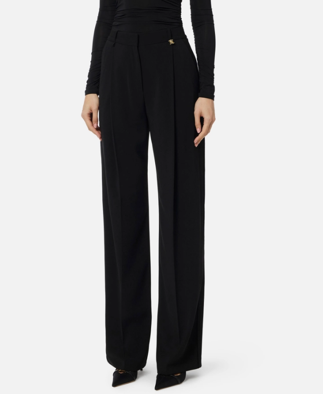 CREPE FABRIC TROUSERS