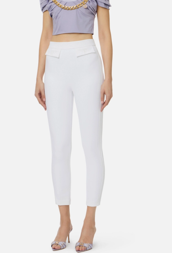 DOUBLE-STRETCH CREPE TROUSERS