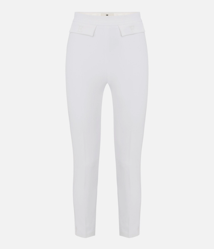 DOUBLE-STRETCH CREPE TROUSERS