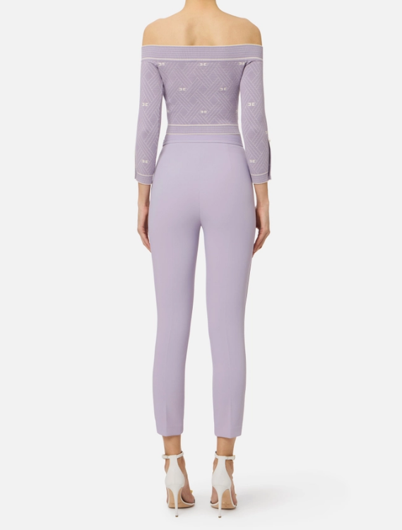 DOUBLE-STRETCH CREPE TROUSERS