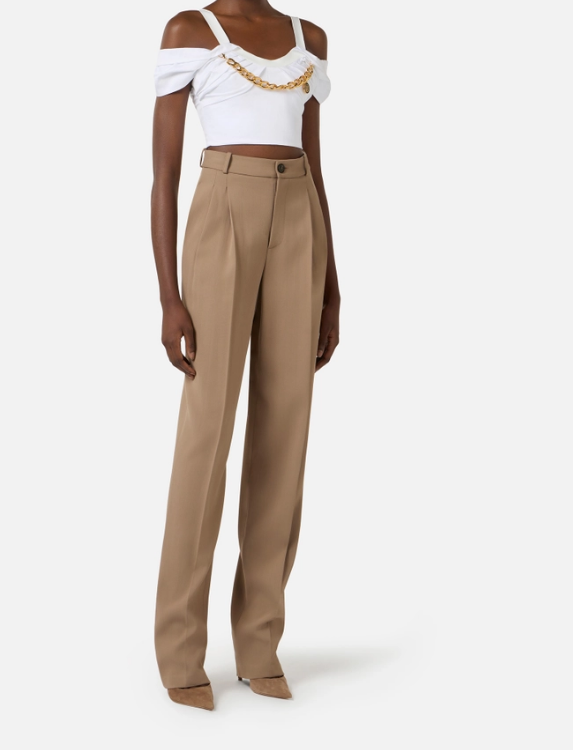 GABARDINE TROUSERS