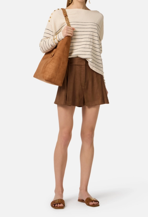 LINEN-BLEND SHORTS