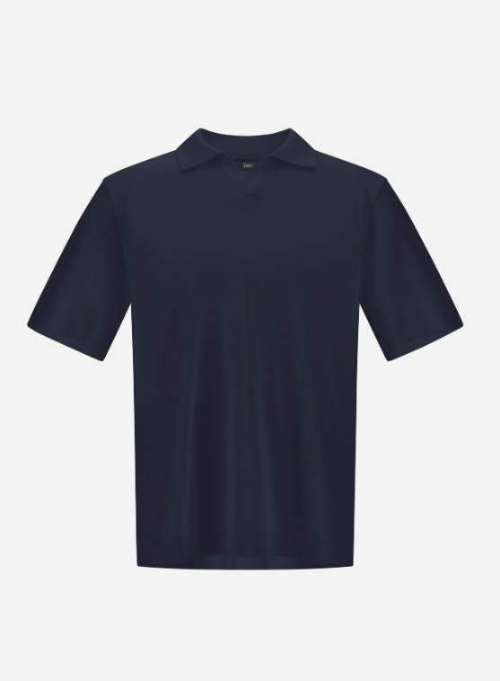 JERSEY KNIT EFFECT POLO