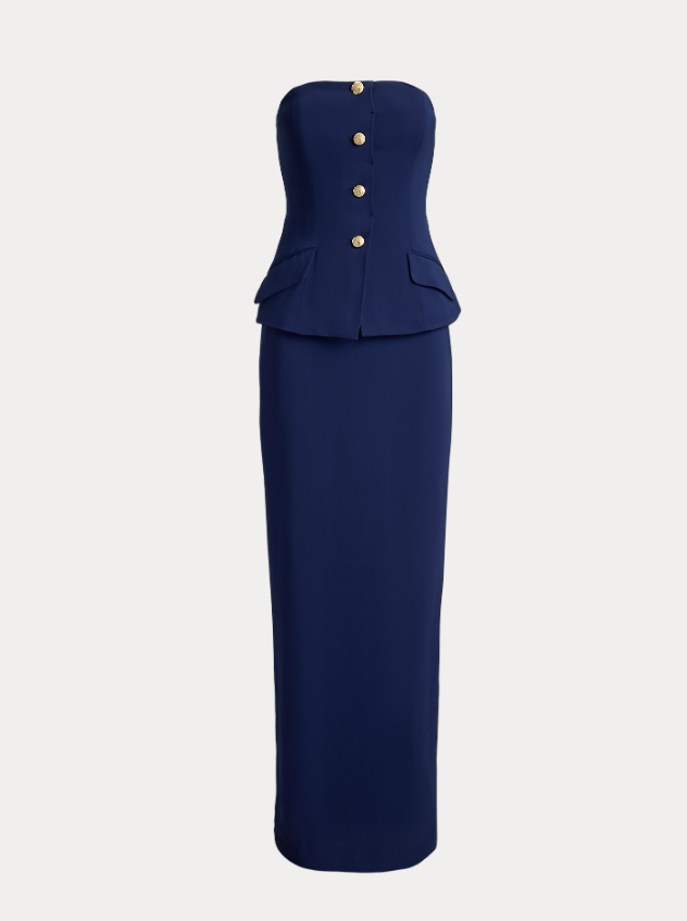 CADY STRETCH LONG DRESS