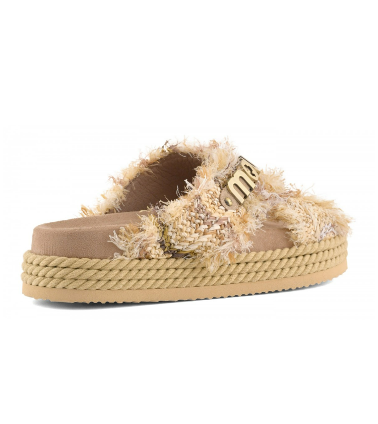 CRISS-CROSS ROPE SANDAL RAFIA<BR/>