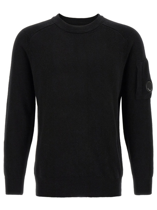 Lambswool Lens Crewneck Sweater 