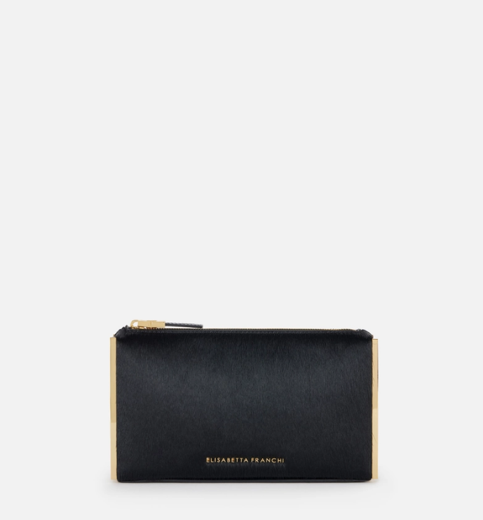 COWHIDE CLUTCH BAG 