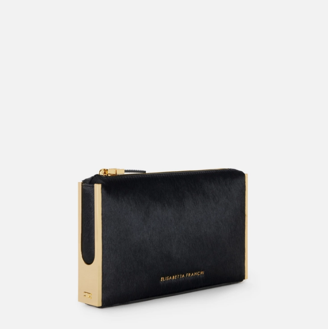 COWHIDE CLUTCH BAG 