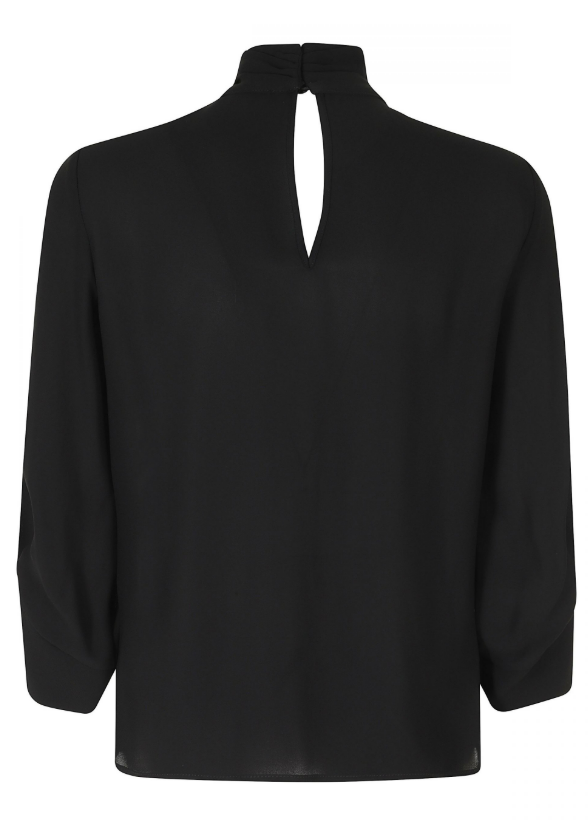 BLUSA IN GEORGETTE CON CRAVATTINO 