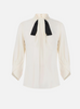 BLUSA IN GEORGETTE CON CRAVATTINO