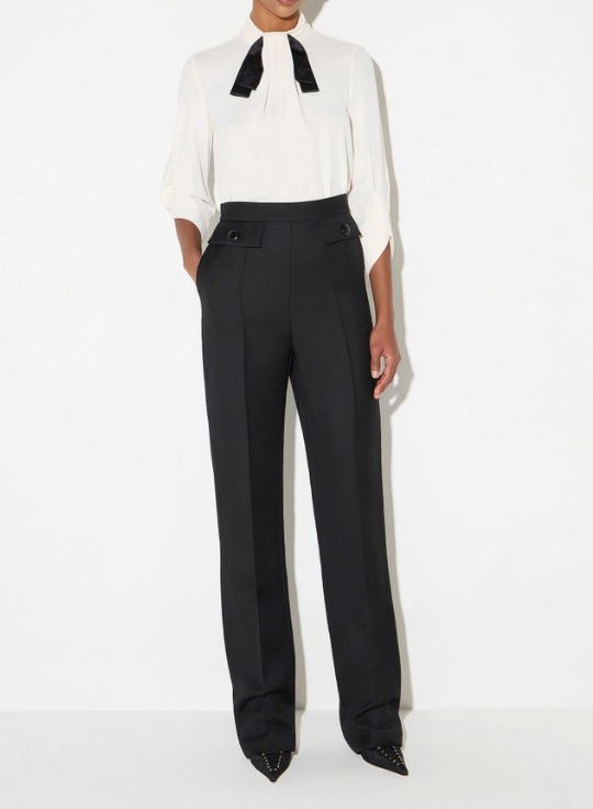 BLUSA IN GEORGETTE CON CRAVATTINO 