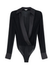 WRAP-STYLE LONG-SLEEVED BODYSUIT
