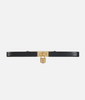 BELT WITH JEWELED PADLOCK
