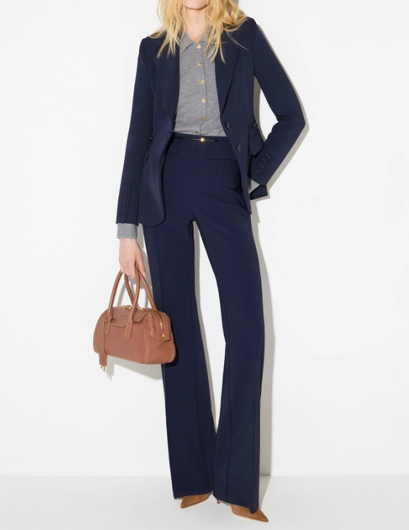 GIACCA IN TESSUTO CREPE STRETCH DOPPIO STRATO 