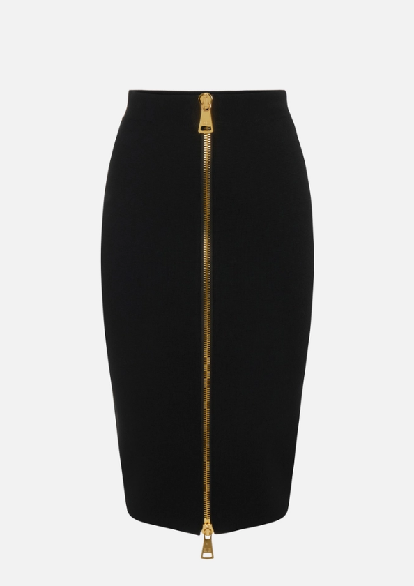GONNA IN MAGLIA CON ZIP 