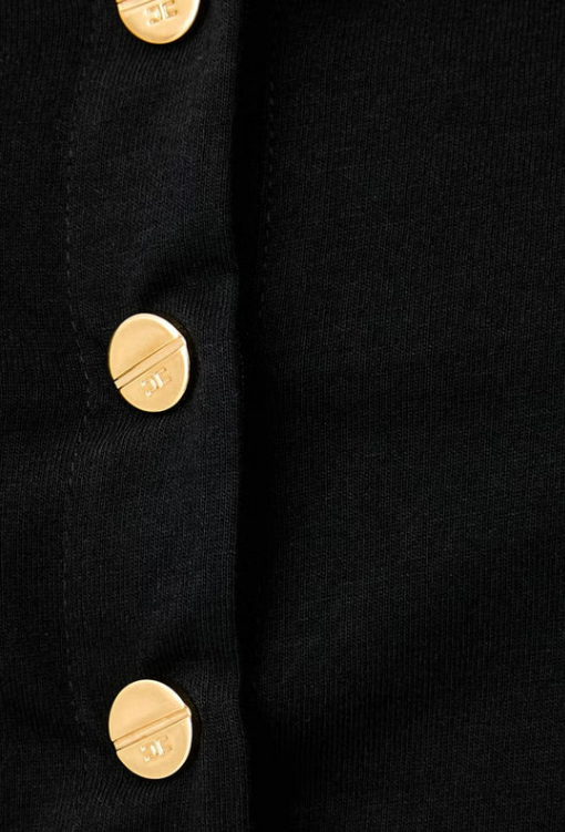 BUTTON-FRONT T-SHIRT 