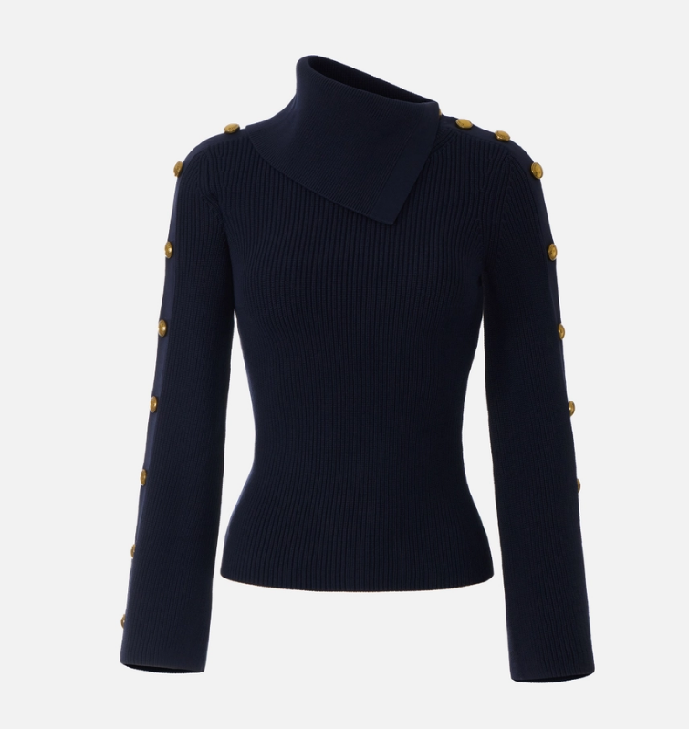 PULLOVER CON BOTTONI GIOIELLO 