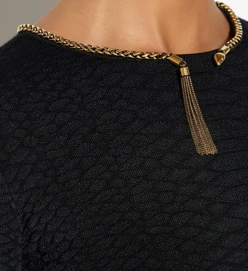 CREW-NECK KNIT TOP 