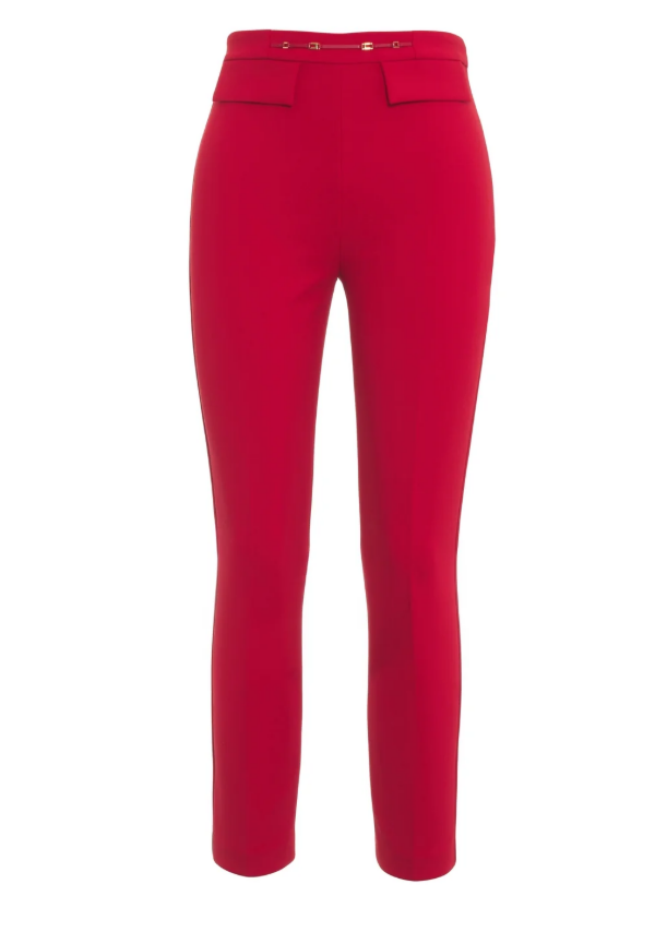 PANTALONI IN DOPPIO CREPE STRETCH 