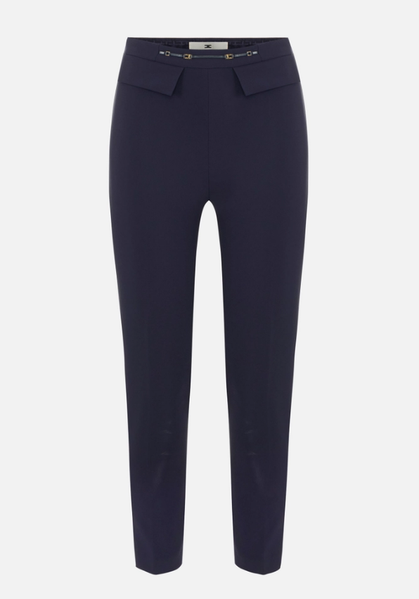 PANTALONI IN DOPPIO CREPE STRETCH 
