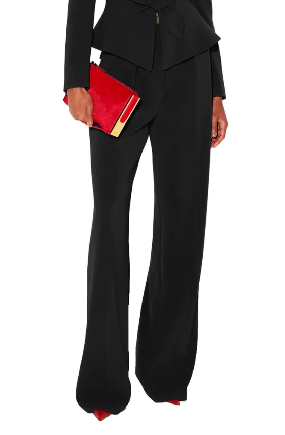 CREPE PANTS WITH BELT 
