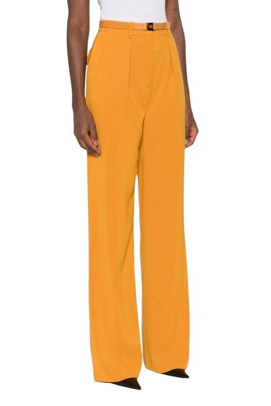 CREPE PANTS WITH BELT 