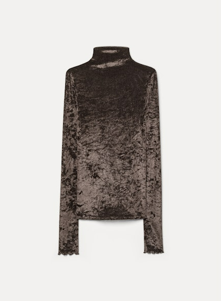 TULLE STRETCH TURTLENECK 