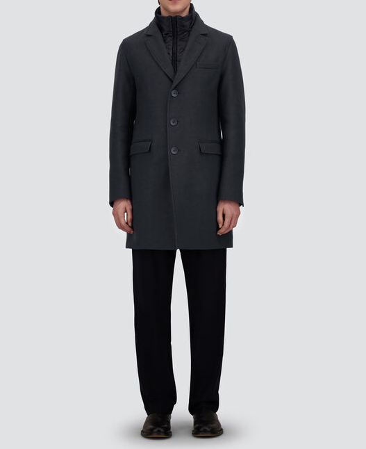 ECOWOLL AND NYLON ULTRALIGHT COAT 