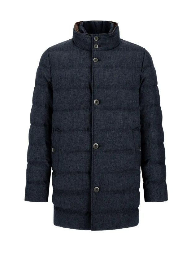 FLANNEL DOWN COAT 