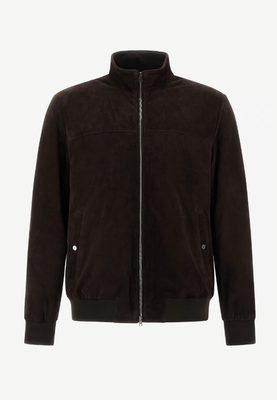 FITTED SHORT HIGH-NECK JACKET 