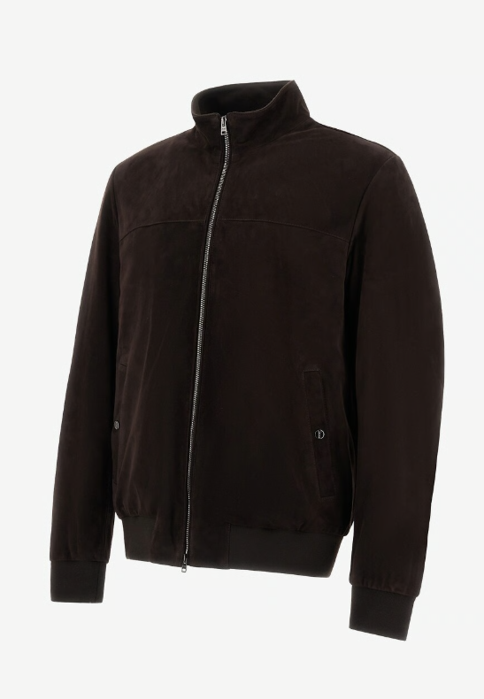 FITTED SHORT HIGH-NECK JACKET 