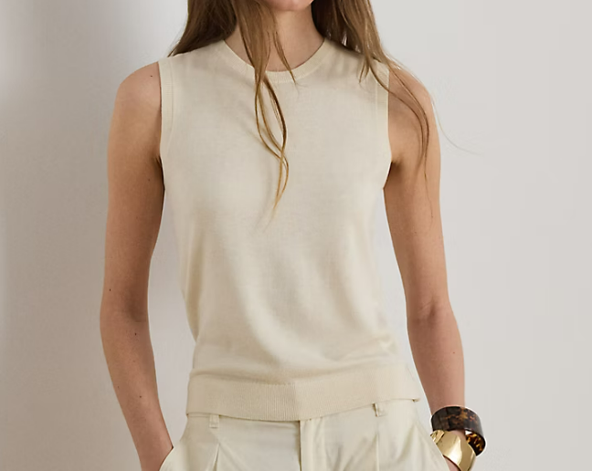 SLEEVELESS CREW NECK 