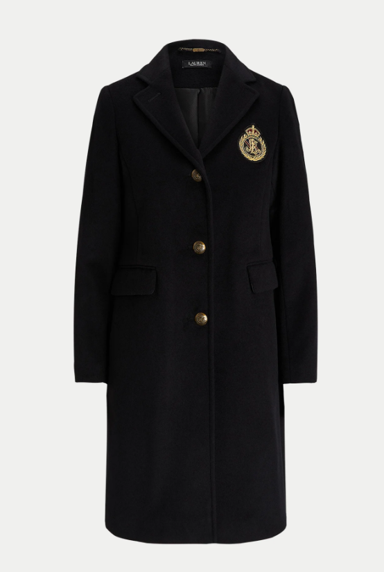CRESTED WOOL-LINED-COAT 