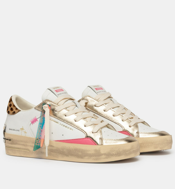 SK8 DELUXE WEDGE GOLD ANIMALIER 