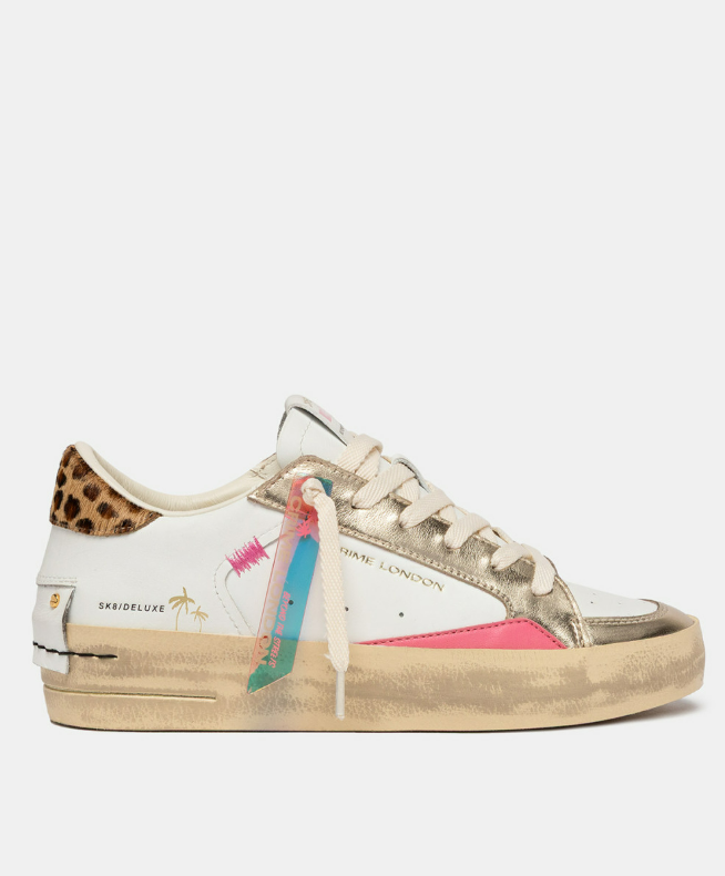 SK8 DELUXE WEDGE GOLD ANIMALIER 