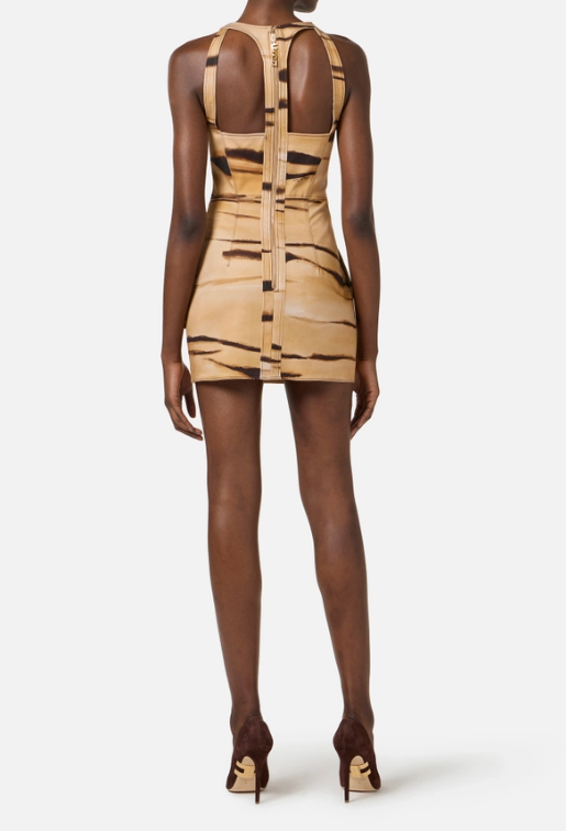 MINI DRESS WITH TIGER PRINT 